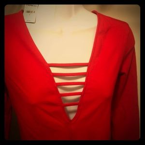 Red Express Bodysuit
